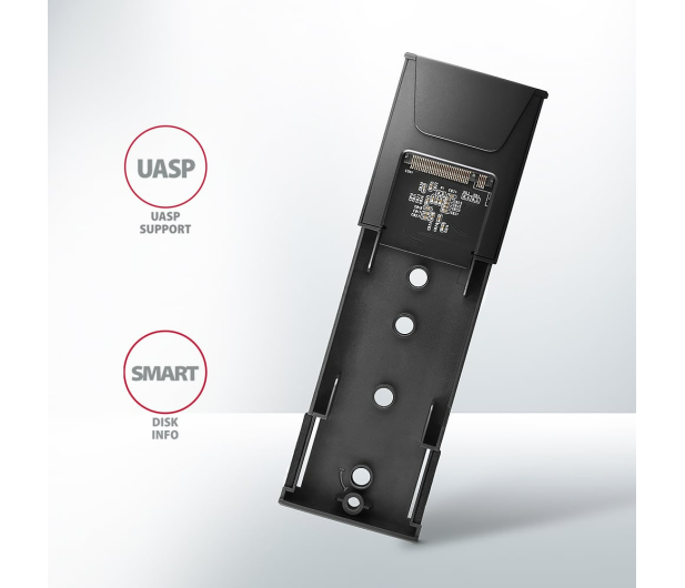 AXAGON EEM2-GTS2 Obudowa zewnętrzna aluminiowa bezśrubowa USB-C 3.2 Gen 2 M.2 NVMe & SATA SSD + USB-A - USB-C redukcja - 1353425 - zdjęcie 5